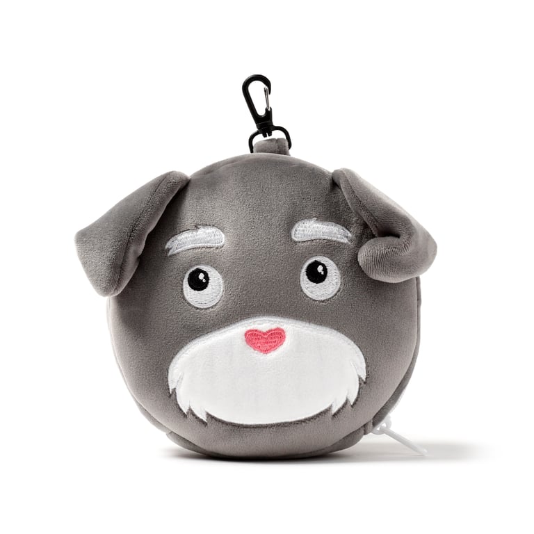 Relaxeazzz Travel Pillow & Eye Mask - Quick Release Dog Squad Novelty