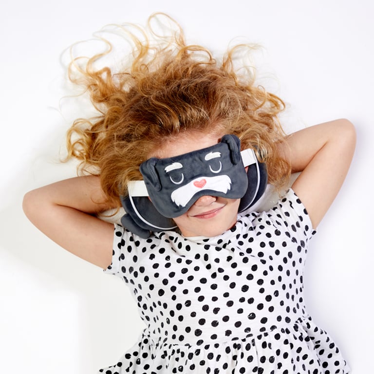 Relaxeazzz Travel Pillow & Eye Mask - Quick Release Dog Squad Novelty