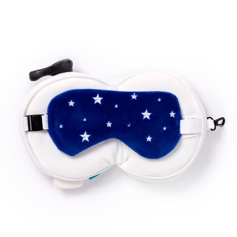Relaxeazzz Travel Pillow & Eye Mask - Quick Release Space Cadet Gift Edition