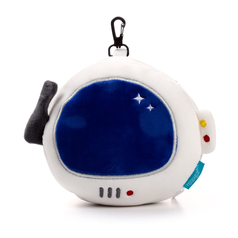 Relaxeazzz Travel Pillow & Eye Mask - Quick Release Space Cadet Gift Edition