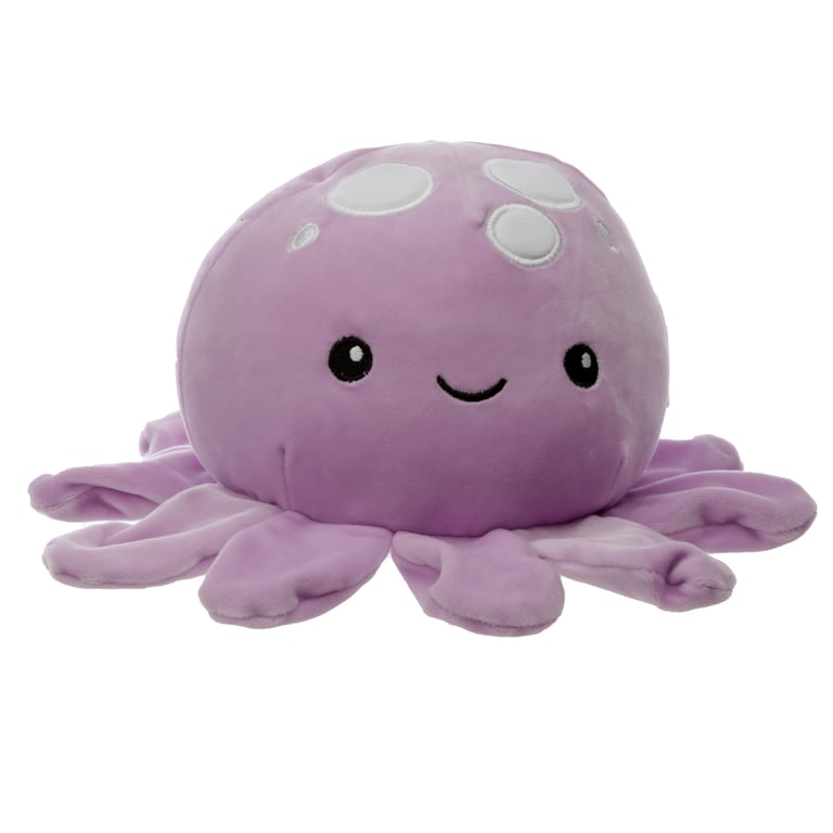 CE Marked Plush Octopus Cushion - 10 Arms, Soft Polyester, EN71 Compliant, Non-Flammable for Kids Room Decoration