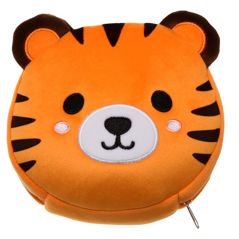 Relaxeazzz Travel Pillow & Eye Mask - Tiger with Quick Release and Polyester Spandex Construction, Gift of the Year 2020 Winner