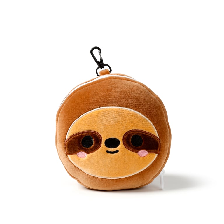 Relaxeazzz Travel Pillow & Eye Mask - Sloth, Quick Release Polyester Design