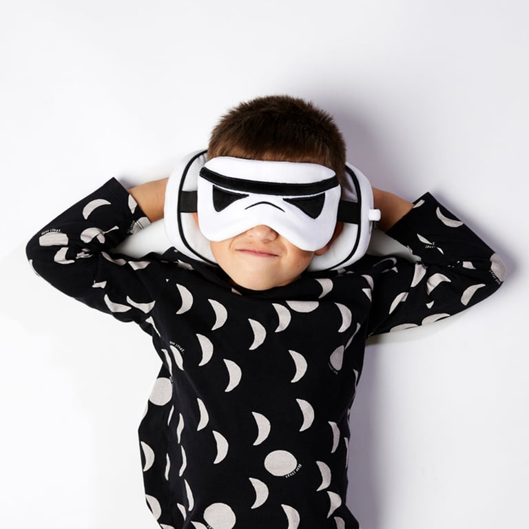 The Original Stormtrooper Relaxeazzz Plush Travel Pillow & Eye Mask Set - Licensed Comfort for On-the-Go
