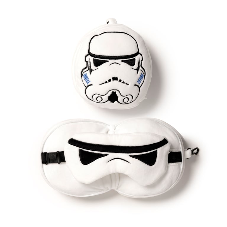 The Original Stormtrooper Relaxeazzz Plush Travel Pillow & Eye Mask Set - Licensed Comfort for On-the-Go