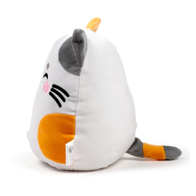 Squidglys Lola Cat Plush Toy - CE Marked & EN71 Compliant Velboa Soft Cuddle Toy
