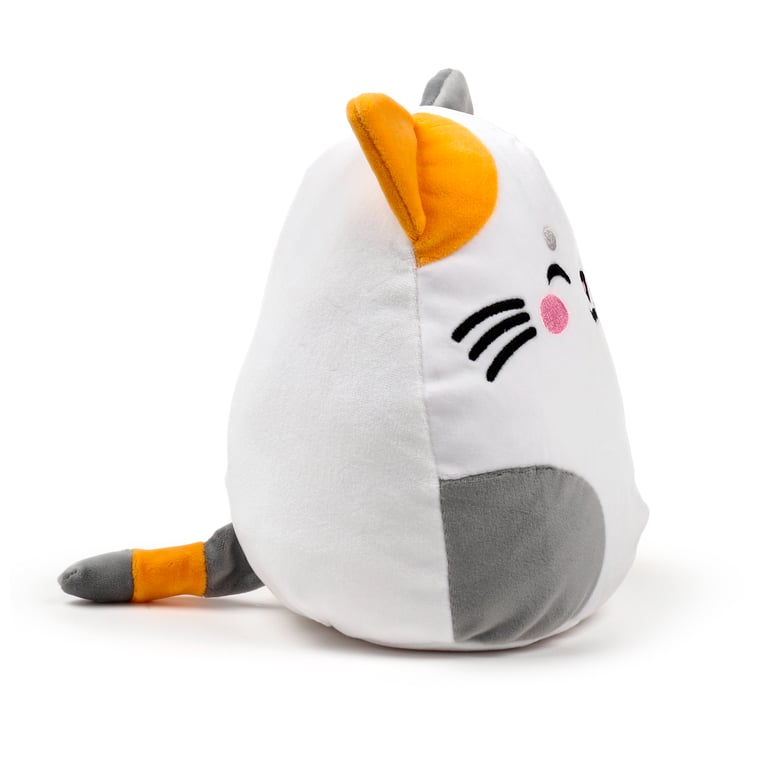 Squidglys Lola Cat Plush Toy - CE Marked & EN71 Compliant Velboa Soft Cuddle Toy
