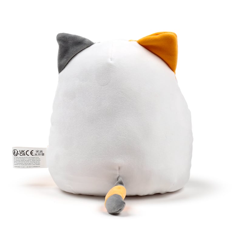 Squidglys Lola Cat Plush Toy - CE Marked & EN71 Compliant Velboa Soft Cuddle Toy