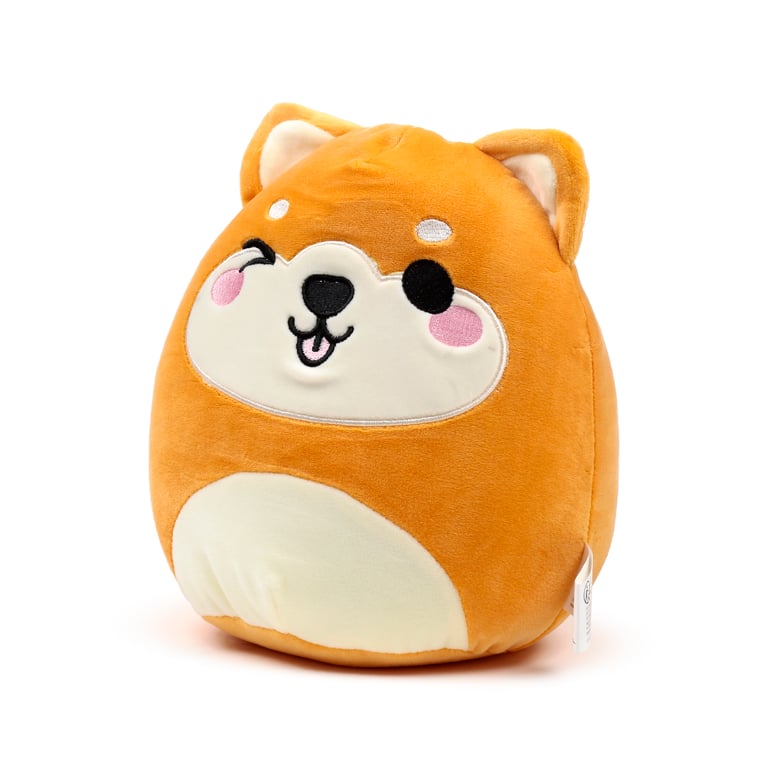 Squidglys Shuggs Velboa CE Marked En71 Compliant Shiba Inu Plush Toy for Kids and Adults