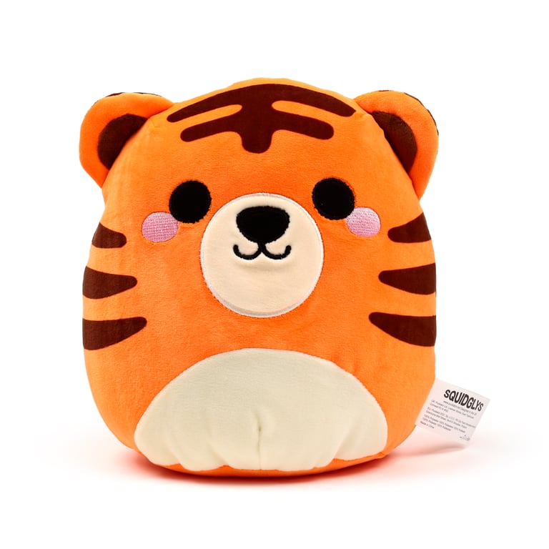 Squidglys Alfie the Tiger Velboa CE Marked Wild Plush Toy