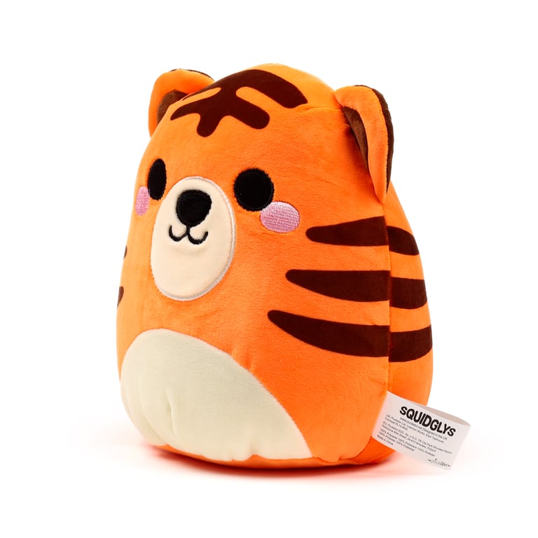 Squidglys Alfie the Tiger Velboa CE Marked Wild Plush Toy