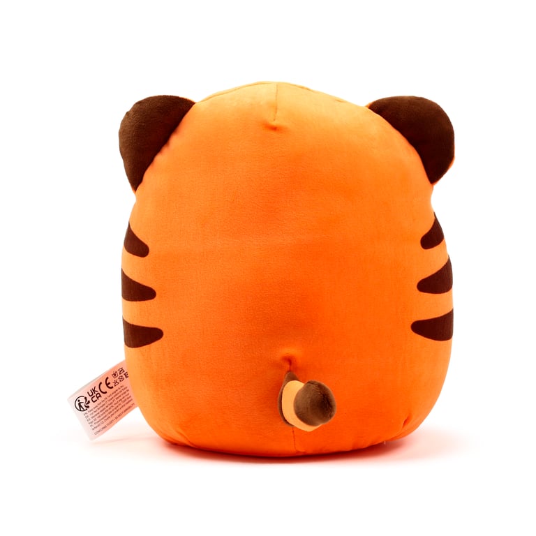 Squidglys Alfie the Tiger Velboa CE Marked Wild Plush Toy