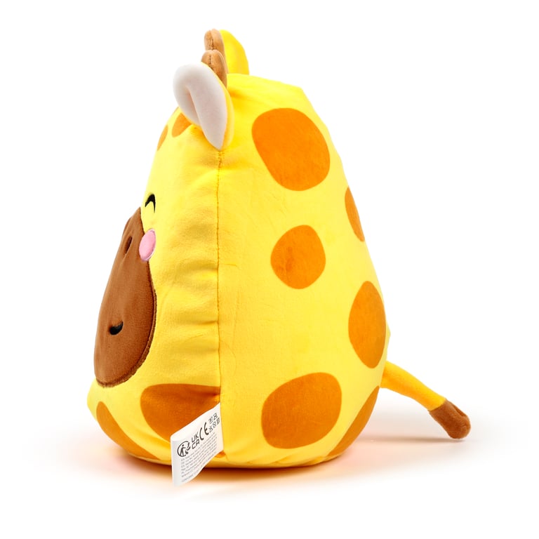 Squidglys Raffi CE Marked Soft Velboa Giraffe Plush Toy - EN71 Compliant and Flame Resistant