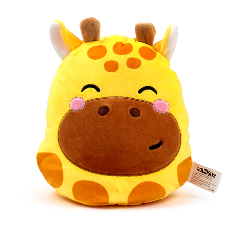 Squidglys Raffi CE Marked Soft Velboa Giraffe Plush Toy - EN71 Compliant and Flame Resistant