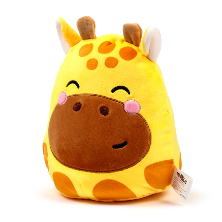 Squidglys Raffi CE Marked Soft Velboa Giraffe Plush Toy - EN71 Compliant and Flame Resistant