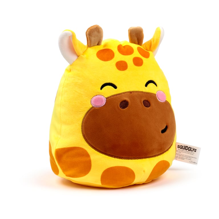 Squidglys Raffi CE Marked Soft Velboa Giraffe Plush Toy - EN71 Compliant and Flame Resistant