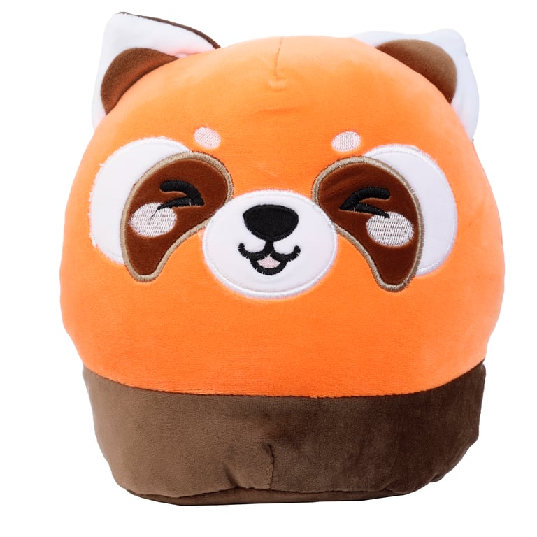 Squidglys Ru Red Panda Velboa Plush Toy - CE/UKCA & EN71 Compliant for Children over 3 Years