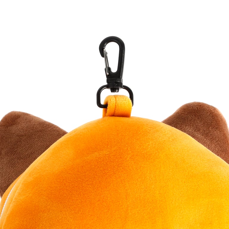 Relaxeazzz Travel Pillow & Eye Mask - Quick Release Polyester Design Featuring Finnick the Fox