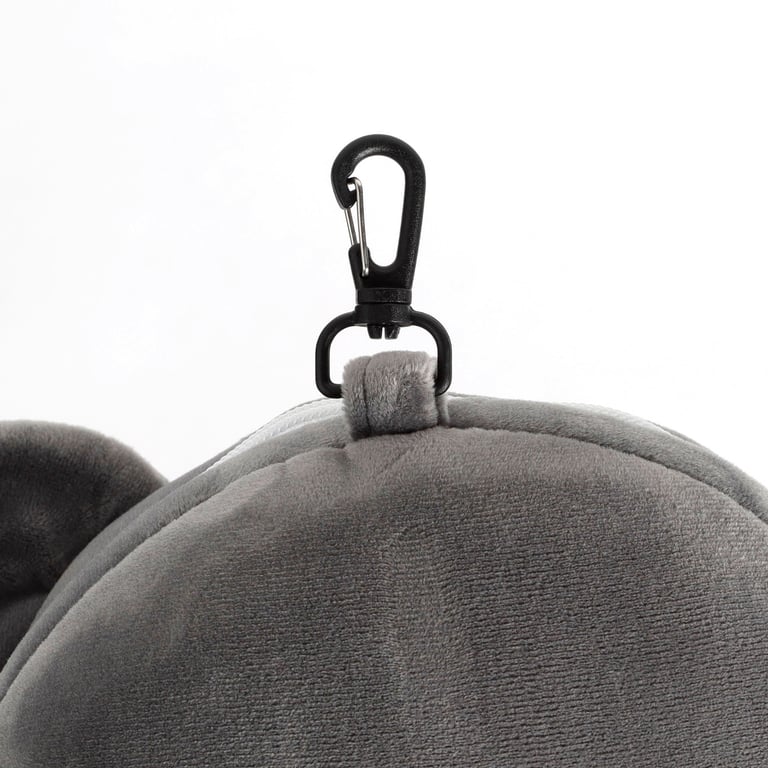 Relaxeazzz Travel Pillow & Eye Mask - Quick Release Polyester Elephant Design