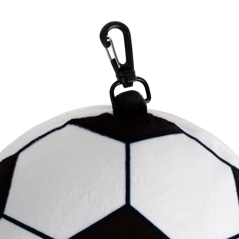 Relaxeazzz Travel Pillow & Eye Mask - Football, Quick Release Polyester Design, Perfect Gift Idea