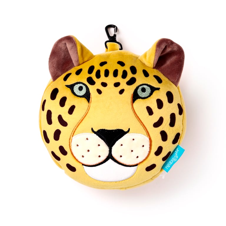 Relaxeazzz Travel Pillow & Eye Mask - Quick Release Polyester Design