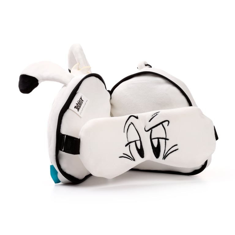 Relaxeazzz Travel Pillow & Eye Mask - Licensed Dog Mat Alternatively: 1. Relaxeazzz Asterix Idefix Travel Pillow Set 2. Relaxeazzz Dogmatix Licensed Travel Accessory Kit 3.