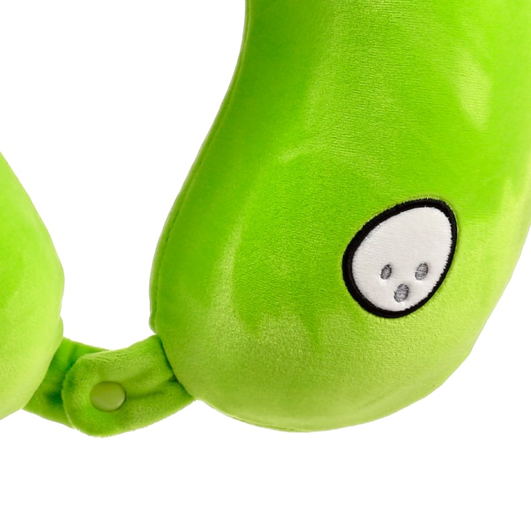 Relaxeazzz Plush Memory Foam Travel Pillow - Huck the Dinosaur Adorasaurs, 95 Polyester & Spandex Blend for Comfortable Travel