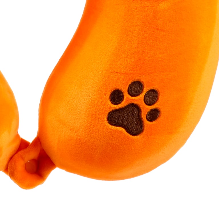 Relaxeazzz Plush Memory Foam Travel Pillow - Alfie the Tiger Adoramals, Soft and Supportive for Travel