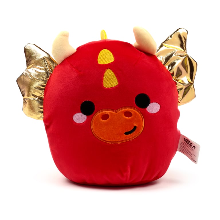 Roscoe the Dragon Velboa Plush Toy - CE Marked & EN71 Compliant