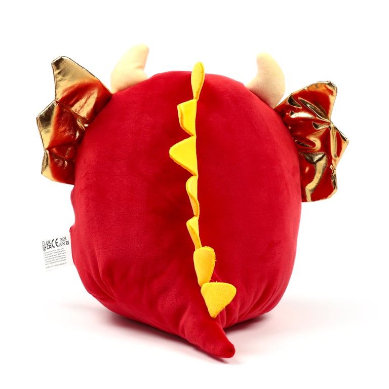 Roscoe the Dragon Velboa Plush Toy - CE Marked & EN71 Compliant