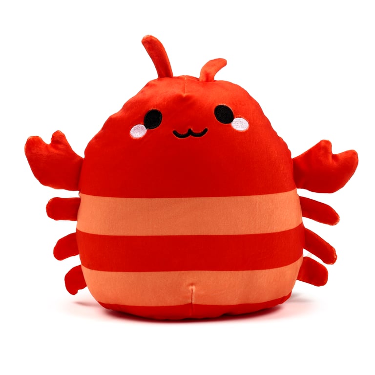 Squidglys Adoramals Pierre the Lobster Velboa Plush Toy - CE & UKCA Marked