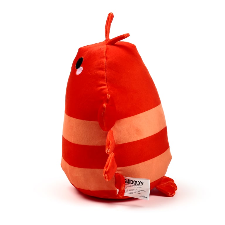 Squidglys Adoramals Pierre the Lobster Velboa Plush Toy - CE & UKCA Marked