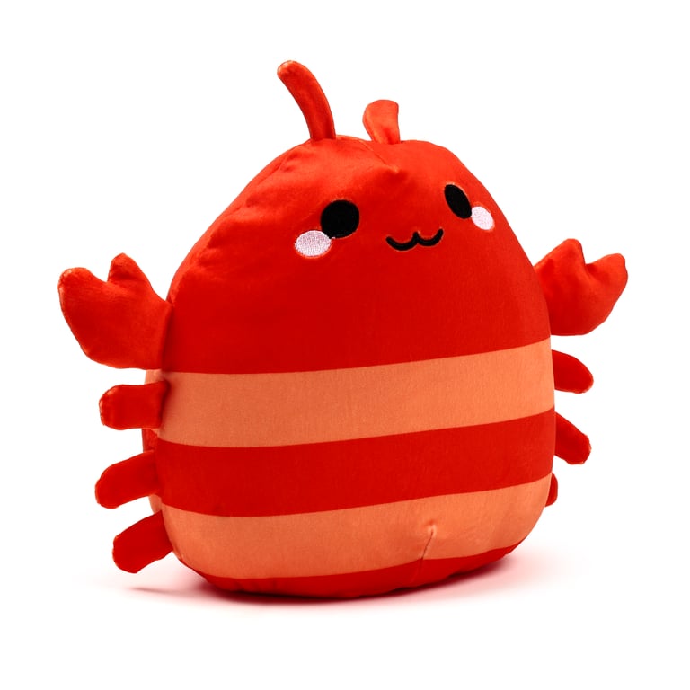 Squidglys Adoramals Pierre the Lobster Velboa Plush Toy - CE & UKCA Marked