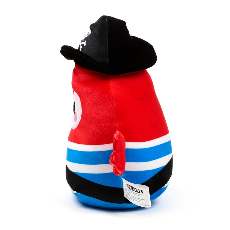 Squidglys Plush Toy - Jolly Rogers Pirates CE/UKCA Marked Velboa Material En71 Compliant