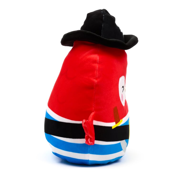Squidglys Plush Toy - Jolly Rogers Pirates CE/UKCA Marked Velboa Material En71 Compliant