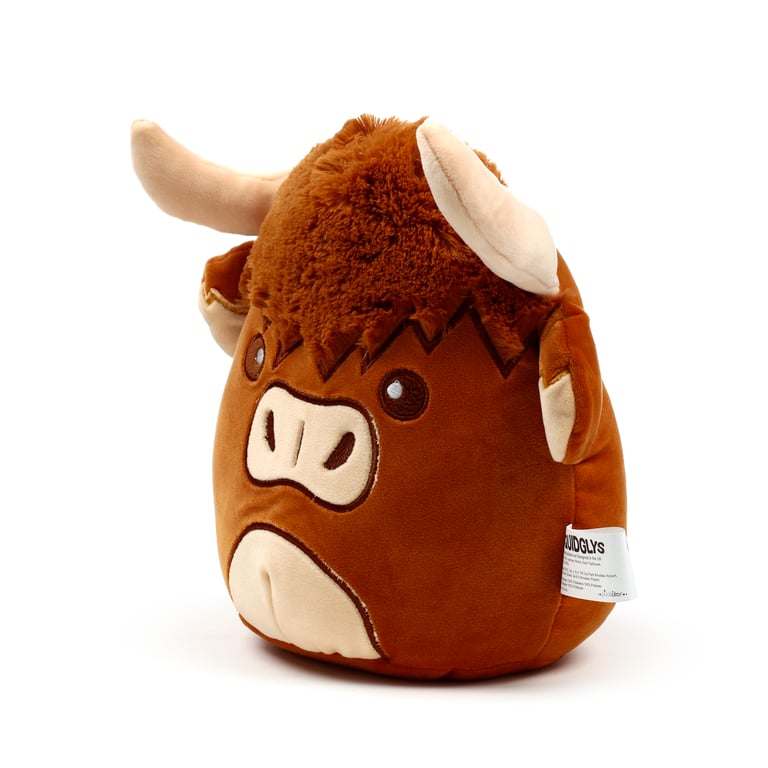 Highland Coo Cow Velboa Plush Toy - CE Marked & EN71 Compliant