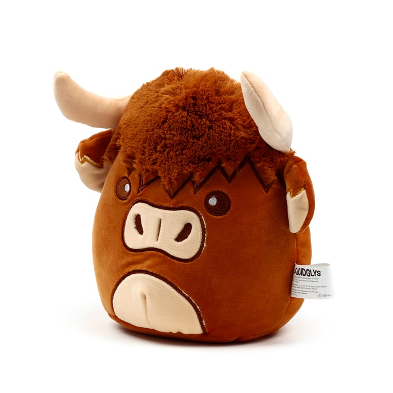 Highland Coo Cow Velboa Plush Toy - CE Marked & EN71 Compliant
