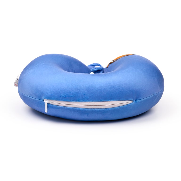 Finley the Clownfish 2-in-1 Travel Pillow and Plush Toy - 95 Polyester Construction with Horseshoe Shape Design
