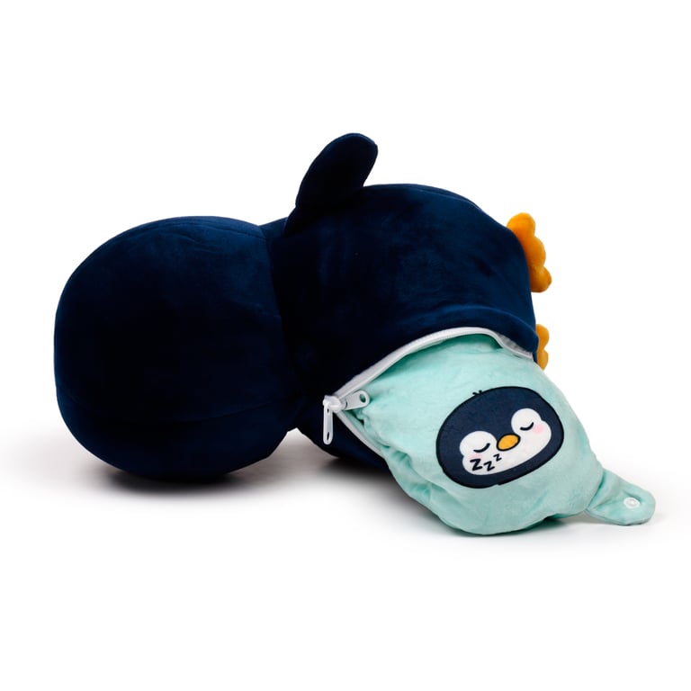 Swapseazzz 2-in-1 Travel Pillow and Plush Toy - Nico the Penguin