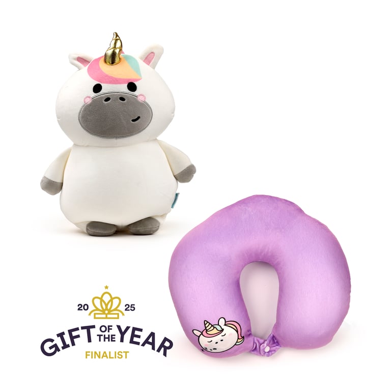 Swapseazzz 2-in-1 Unicorn Travel Pillow and Plush Toy