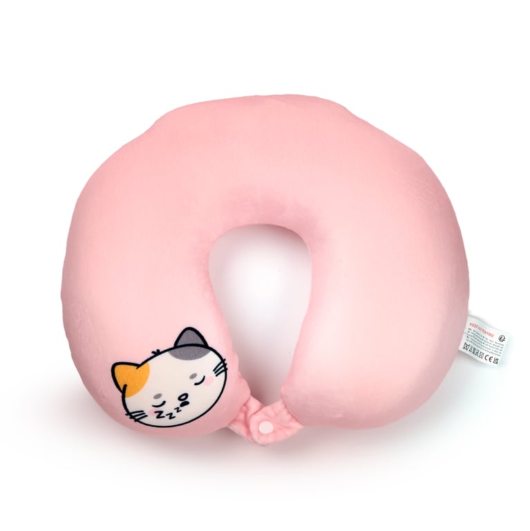 Swapseazzz 2-in-1 Travel Pillow and Plush Toy - Lola the Cat Adoramals