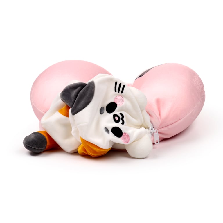 Swapseazzz 2-in-1 Travel Pillow and Plush Toy - Lola the Cat Adoramals
