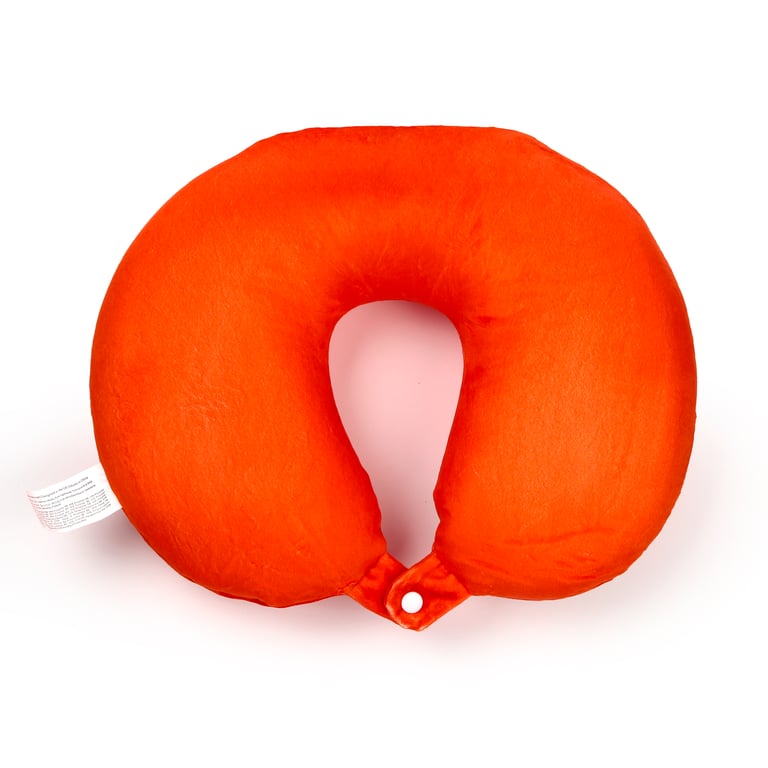 Huck the Dinosaur 2-in-1 Travel Pillow and Plush Toy with Polystyrene Bead Filling