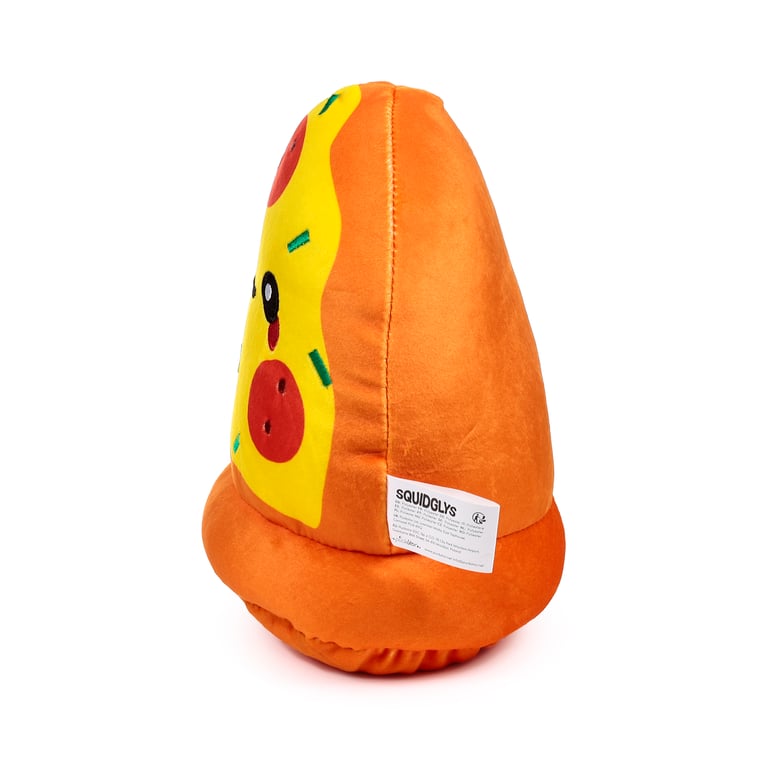 Tony the Pizza Squidglys Plush Toy - CE/UKCA Marked & EN71 Compliant