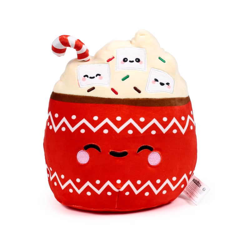Squidglys Plush Toy - Aspen the Hot Chocolate (Soft Velboa Fabric, CE/UKCA Marked)