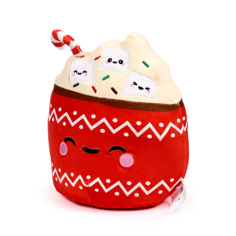 Squidglys Plush Toy - Aspen the Hot Chocolate (Soft Velboa Fabric, CE/UKCA Marked)