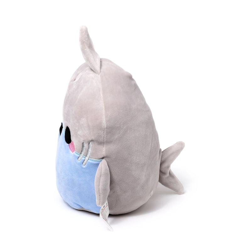 Adoramals Archie the Shark Velboa Plush Toy - CE & EN71 Compliant, Non-Toxic for Kids