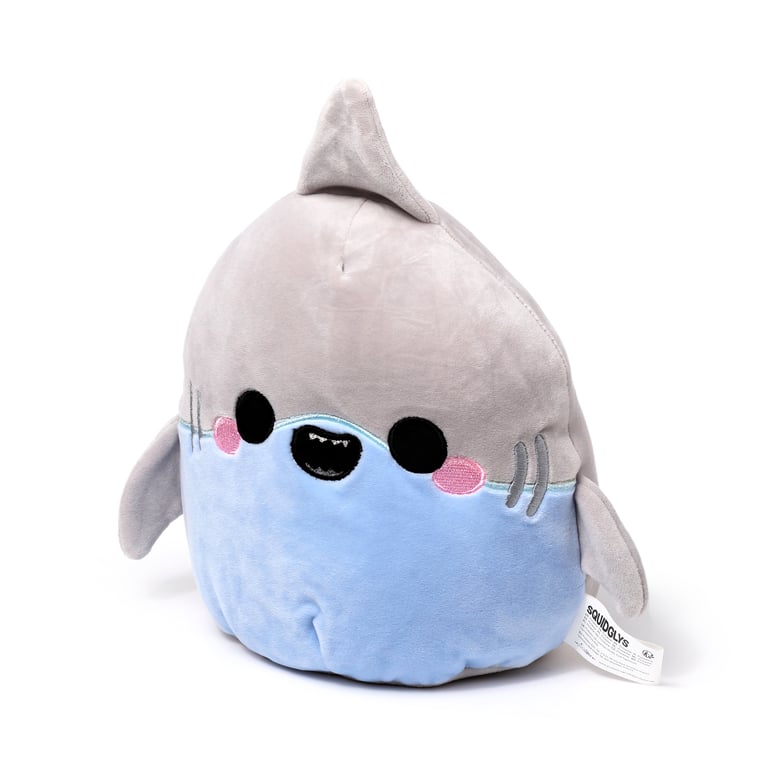Adoramals Archie the Shark Velboa Plush Toy - CE & EN71 Compliant, Non-Toxic for Kids