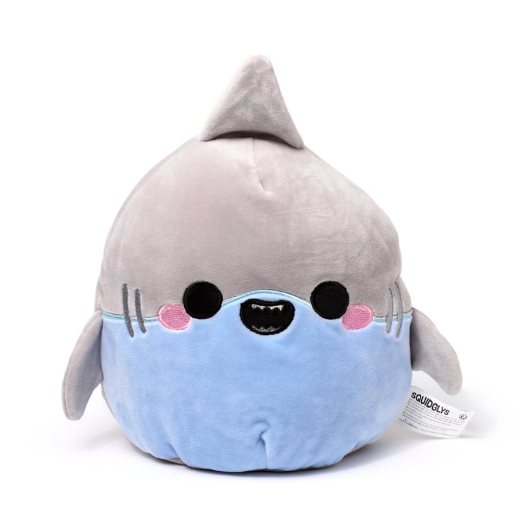 Adoramals Archie the Shark Velboa Plush Toy - CE & EN71 Compliant, Non-Toxic for Kids