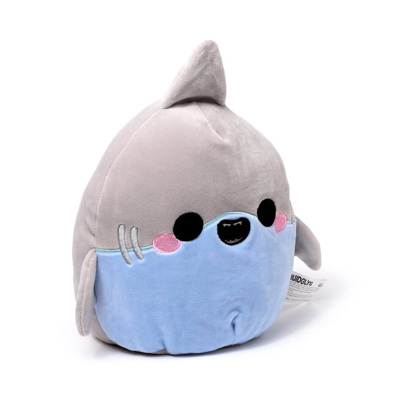 Adoramals Archie the Shark Velboa Plush Toy - CE & EN71 Compliant, Non-Toxic for Kids